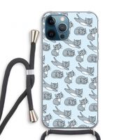Poezen: iPhone 12 Pro Transparant Hoesje met koord