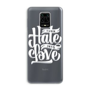 Turn hate into love: Xiaomi Redmi Note 9 Pro Transparant Hoesje