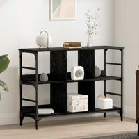 Dressoir met opslag Zwart 102 x 32 x 73.5 cm Bewerkt hout