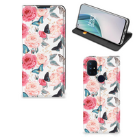 OnePlus Nord N10 5G Smart Cover Butterfly Roses