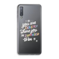 Right Place: Samsung Galaxy A7 (2018) Transparant Hoesje