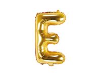 Folieballon Goud Letter &apos;E&apos; - 35cm