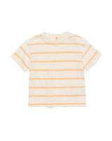 HEMA Newborn T-shirt Terry Strepen Gebroken Wit (gebroken wit)