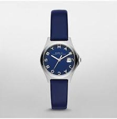 Lacoste horlogeband 2000470 / LC-30-3-14-0131 Leder Blauw 12mm + wit stiksel