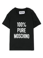 Moschino Kids t-shirt en coton à logo imprimé - Noir - thumbnail