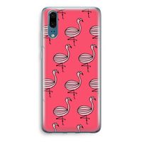 Flamingo: Huawei P20 Transparant Hoesje