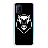 Angry Bear (black): Oppo A72 Transparant Hoesje