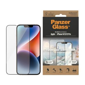 iPhone 13/13 Pro/14 PanzerGlass Ultra-Wide Fit Anti-Reflective EasyAligner Screenprotector - Zwarte Rand