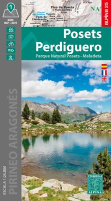 Wandelkaart Posets Perdiguero - PN Posets - Maladeta | Editorial Alpina