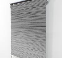 Moderne rolgordijn keuken gestreept grijs
