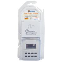 Superfish Outdoor Timer - Digitale Tijdschakelaar LCD, 8 Programma&apos;s, Accubehoud