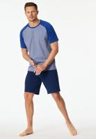 Schiesser Schiesser Heren Pyjama Short royal blue 183584 48/S