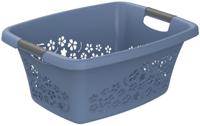 Rotho wasmand 12 liter flowers blauw