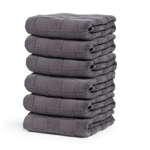 DDDDD Keukendoek Checkmaid Anthracite (6 stuks)