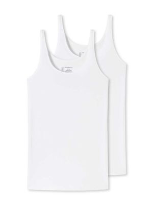 Schiesser - 2p Top - 95-5 - wit, Maat:48