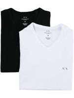 Armani Exchange lot de deux t-shirts à logo imprimé - Blanc