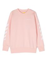 Off-White Kids sweat Arrows en coton - Rose