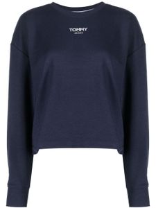 Tommy Jeans t-shirt en coton mélangé à logo imprimé - Bleu