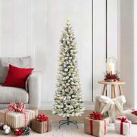 VidaXL Kunstkerstboom met 150 led wit 150 cm pvc en metaal en plastic
