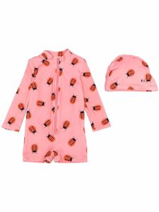 Bobo Choses maillot de bain à imprimé monogrammé - Rose