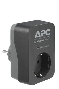 APC by Schneider Electric PME1WB-GR Overspanningsbeveiliging tussenstekker Zwart