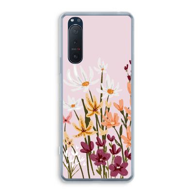 Painted wildflowers: Sony Xperia 5 II Transparant Hoesje