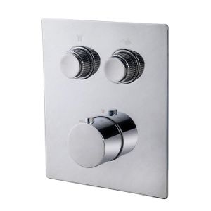 Wiesbaden Caral Klik Pro inbouw thermostatisch douchekraan 2 functies met inbouwdeel chroom SW717346 / SW717345