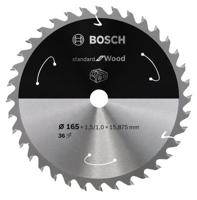 Bosch Accessories Bosch 2608837686 Hardmetaal-cirkelzaagblad 165 x 20 mm Aantal tanden: 36 1 stuk(s)