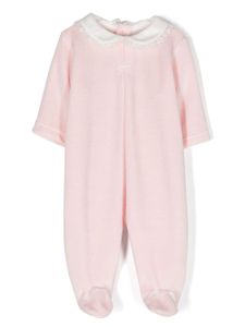 La Stupenderia body manches longues à fini en velours - Rose