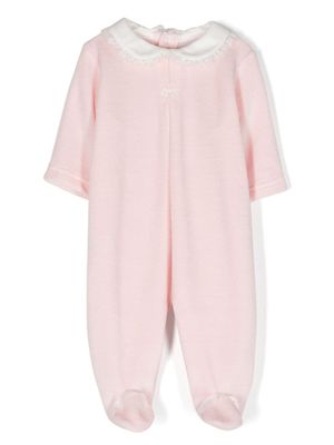 La Stupenderia body manches longues à fini en velours - Rose