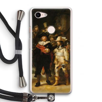 De Nachtwacht: Pixel 3 Transparant Hoesje met koord