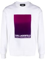 Karl Lagerfeld sweat à logo imprimé - Blanc