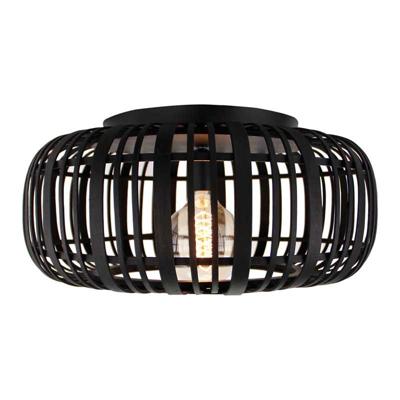 Brilliant Zwarte plafondlampWoodrow rotan - 99405/76