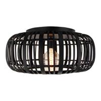 Brilliant Zwarte plafondlampWoodrow rotan - 99405/76