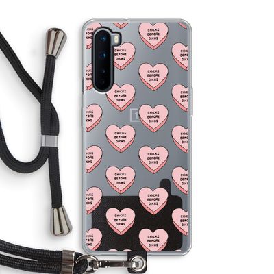 Chicks before dicks: OnePlus Nord Transparant Hoesje met koord