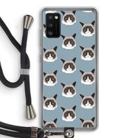 It's a Purrr Case: Samsung Galaxy A41 Transparant Hoesje met koord