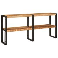 Wandtafel met plank Bruin 160 x 33 x 75 cm massief mangohout