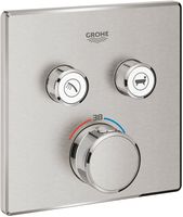 Grohe Grohtherm Smartcontrol Inbouwmengkraan Afbouwdeel 15,8x4,3x15,8 cm Supersteel