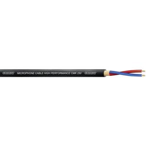 Cordial CMK 250 Microfoonkabel 2 x 0.5 mm² Zwart per meter