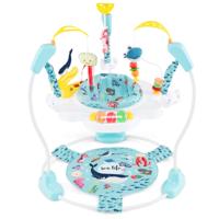 Baby Sky Jumperoo met Verstelbare Hoogtes & Speelgoed & Speelklok Loopsteun Lichtblauw Baby Sky Jumperoo met Verstelbare Hoogtes & Speelgoed & Speelklok Loopsteun Lichtblauw