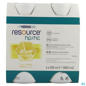 Resource Hp Hc Vanille Fles 4x200ml