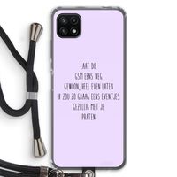 GSM: Samsung Galaxy A22 5G Transparant Hoesje met koord