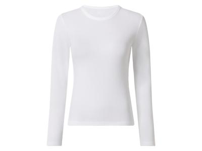 esmara Geribde dames longsleeve (Wit, XL (48/50)) esmara Geribde dames longsleeve (Wit, XL (48/50))