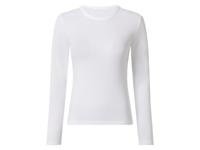 esmara Geribde dames longsleeve (Wit, XL (48/50))