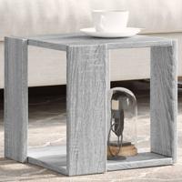 Salontafel 32x32x30 cm bewerkt hout grijs sonoma eikenkleurig - thumbnail