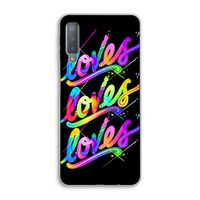 Loves: Samsung Galaxy A7 (2018) Transparant Hoesje
