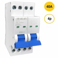 Hoofdschakelaar 40A SEP HS18/40Amp 4-polig 36mm breed kemakeur