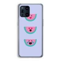 Smiley watermeloen: Oppo Find X3 Pro Transparant Hoesje Smiley watermeloen: Oppo Find X3 Pro Transparant Hoesje