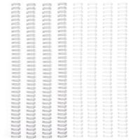 Vaessen Creative • bind easy metalen bindruggen 13mm 3:1 wit & zilver 8st.