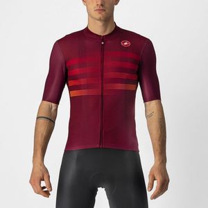 Castelli Endurance pro korte mouw fietsshirt rood heren XXXL